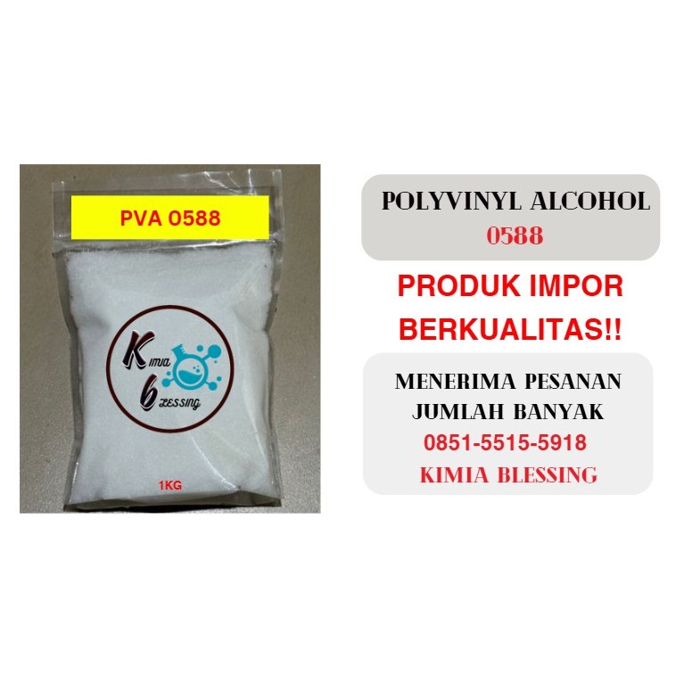 Polyvinyl Alcohol / PVA Bubuk / PVA 0588 1Kg / 100gram