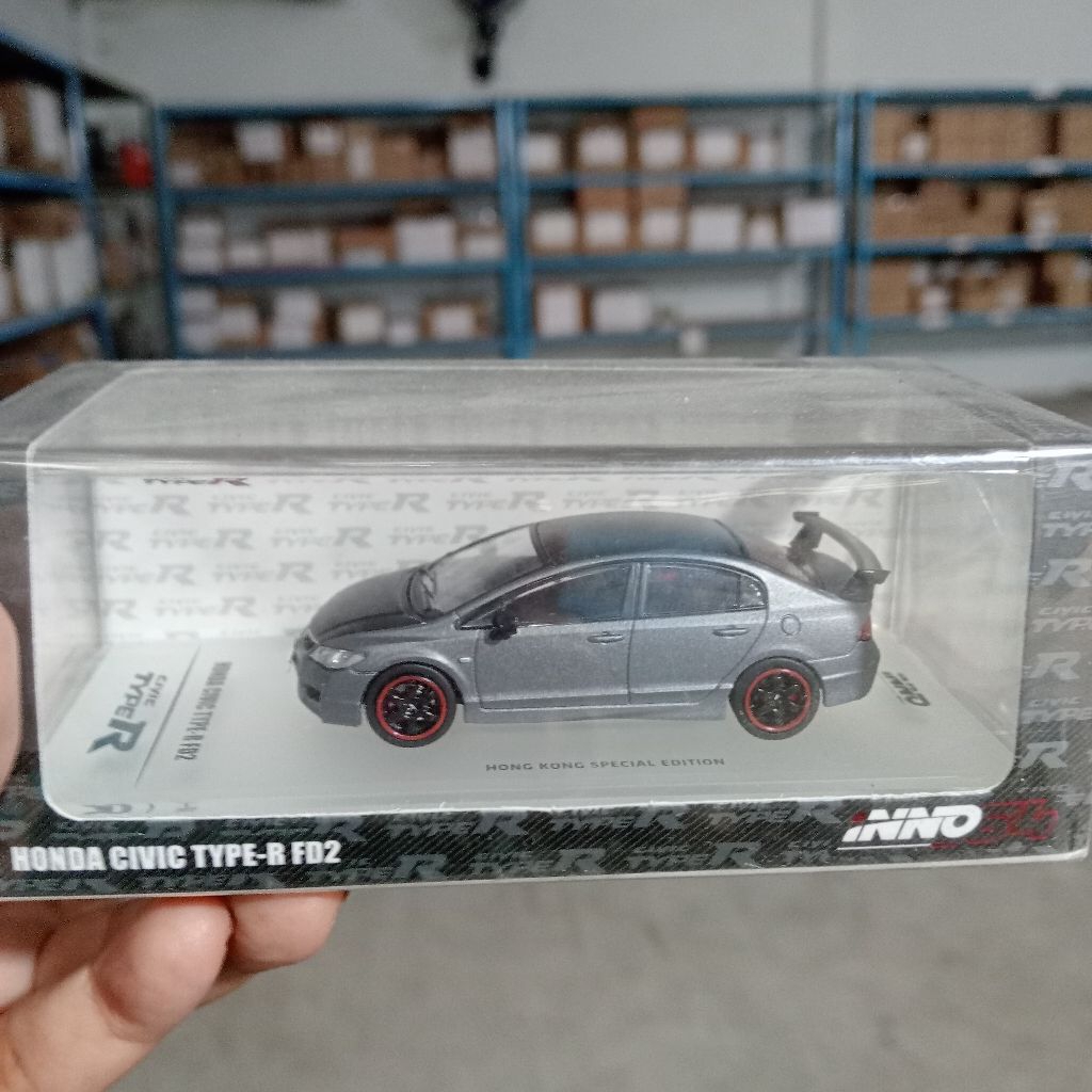 Inno Honda Civic Type R FD2 Matte Grey In64 FD2 AEON Diecast