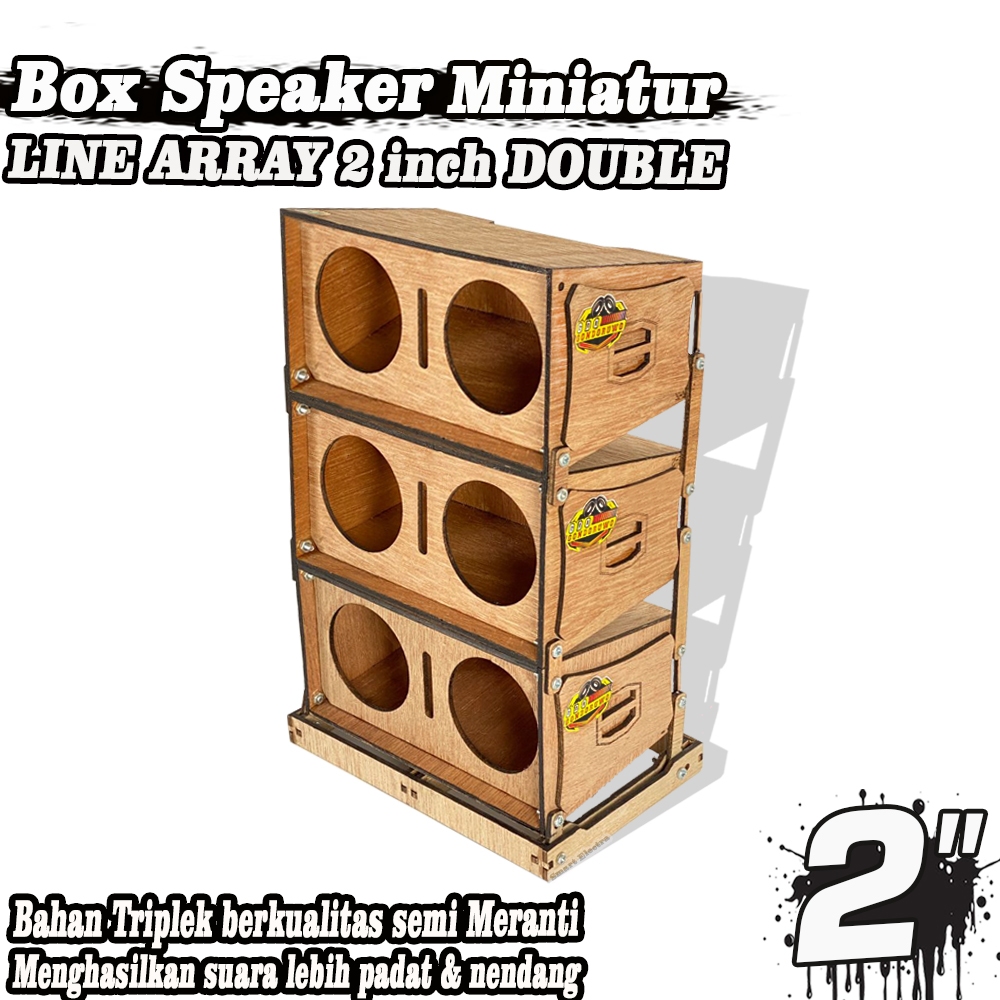 Box Speaker Miniatur Line Array - 2 inch