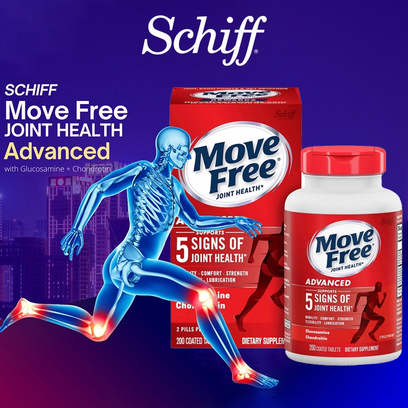 Schiff Move Free Advanced Glucosamine Chondroitin MSM 200 Tablets