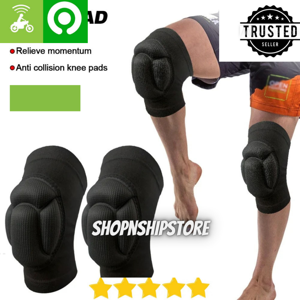 Knee Pad Busa Sepasang | Pelindung Lutut Basket Voli Sepakbola Badminton | Aksesoris Olahraga