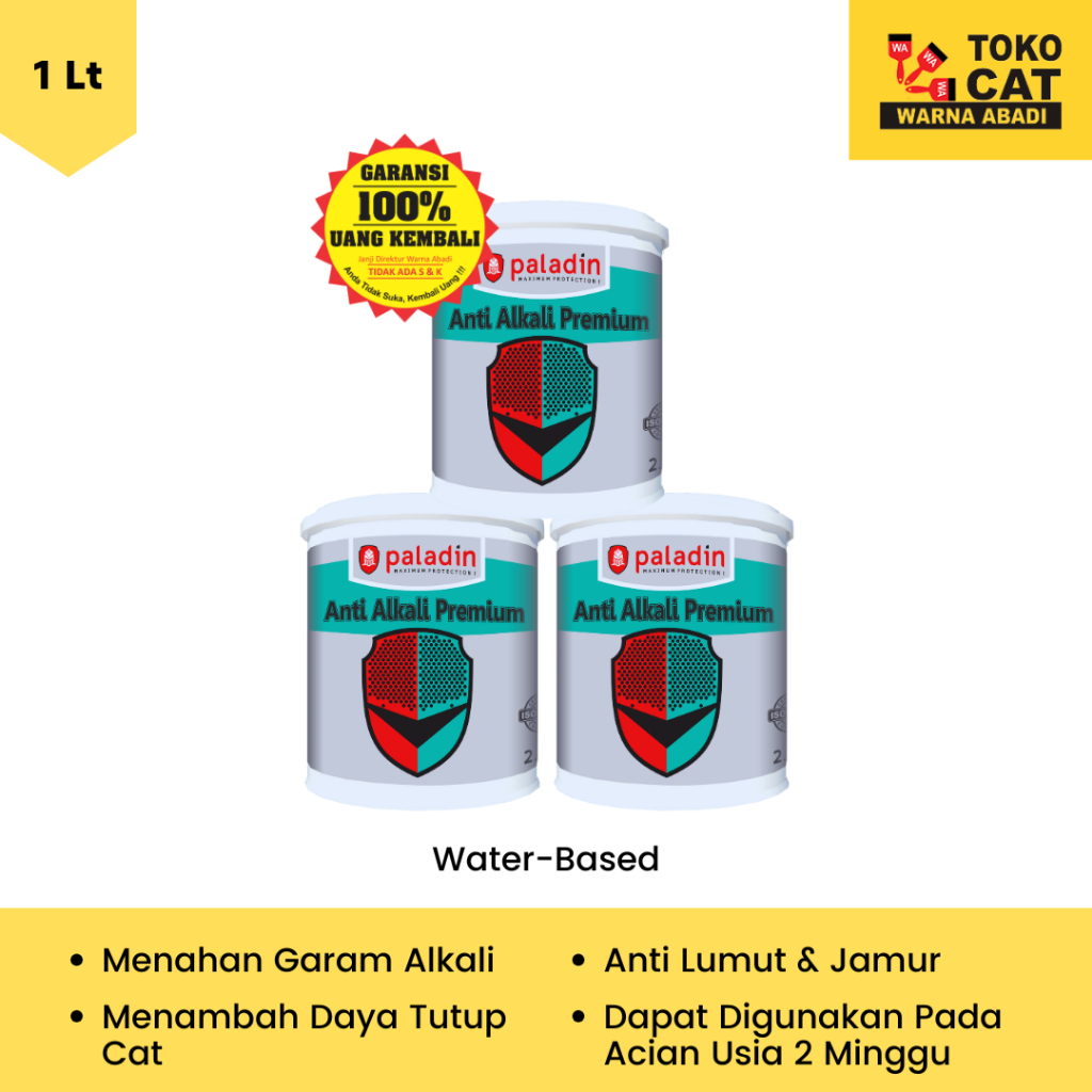CAT DASAR TEMBOK PALADIN ALKALI PREMIUM 1 LITER
