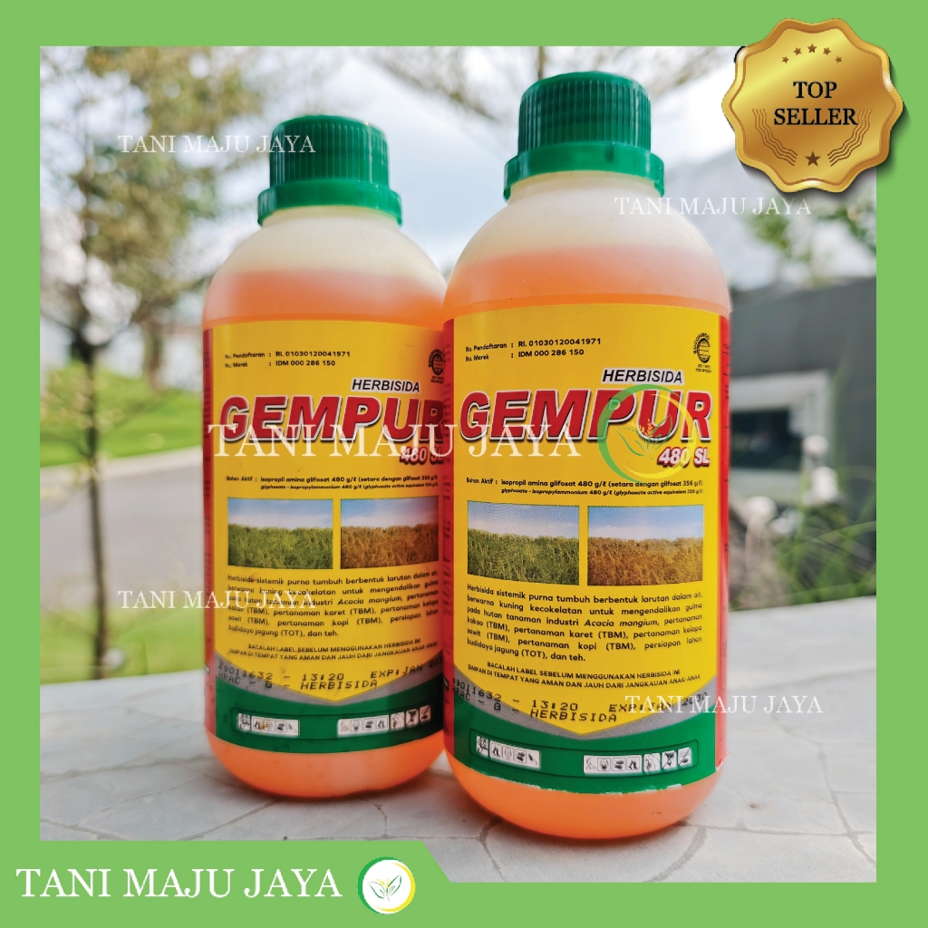 Herbisida Gempur 480SL 500 ml Obat Pembasmi Gulma Rumput Liar Sistemik