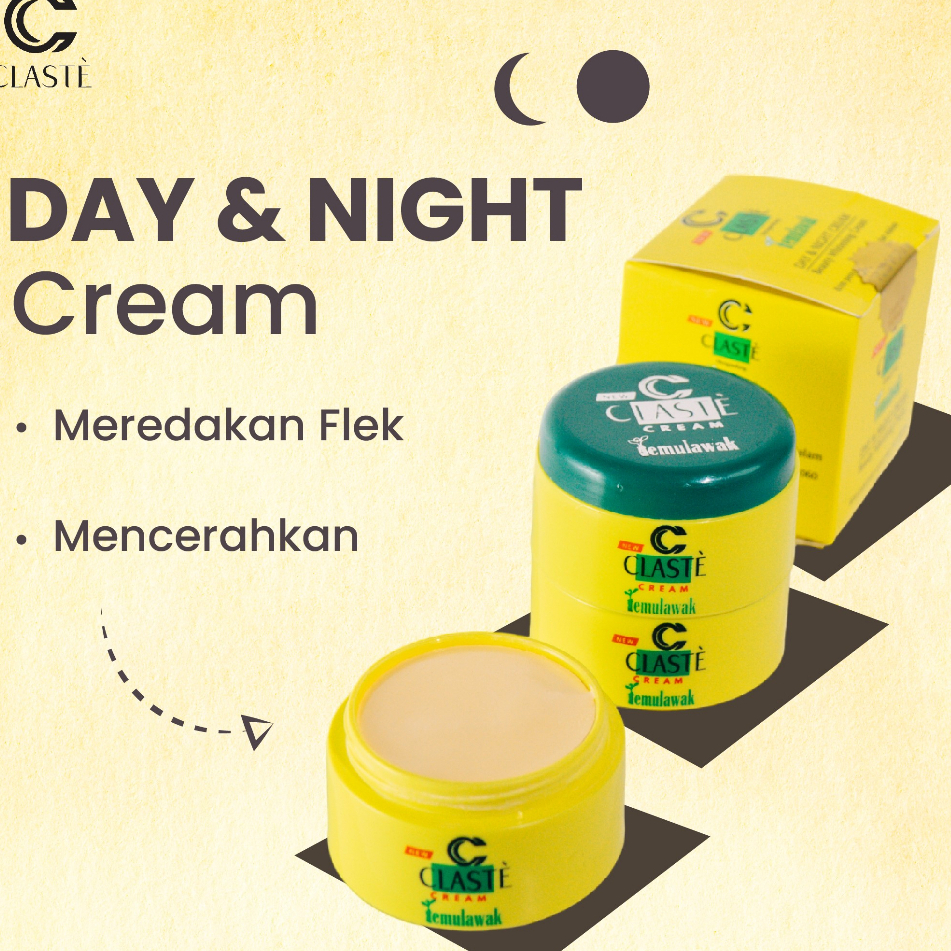 Cream Temulawak & Collagen Day & Night ORIGINAL BPOM