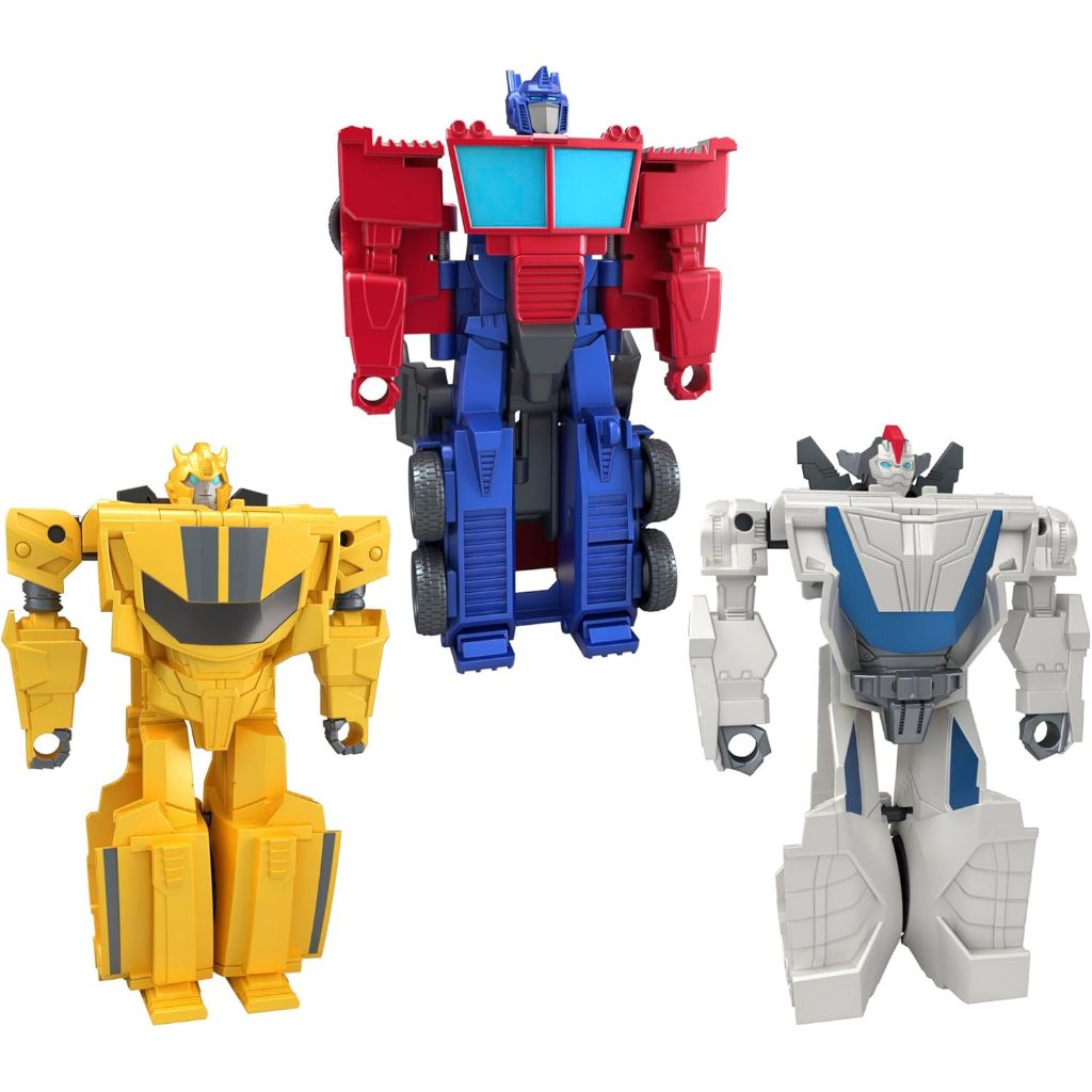 Transformers 1-Step Flip Heroes 3-Pack, 4 Inch Wheeljack