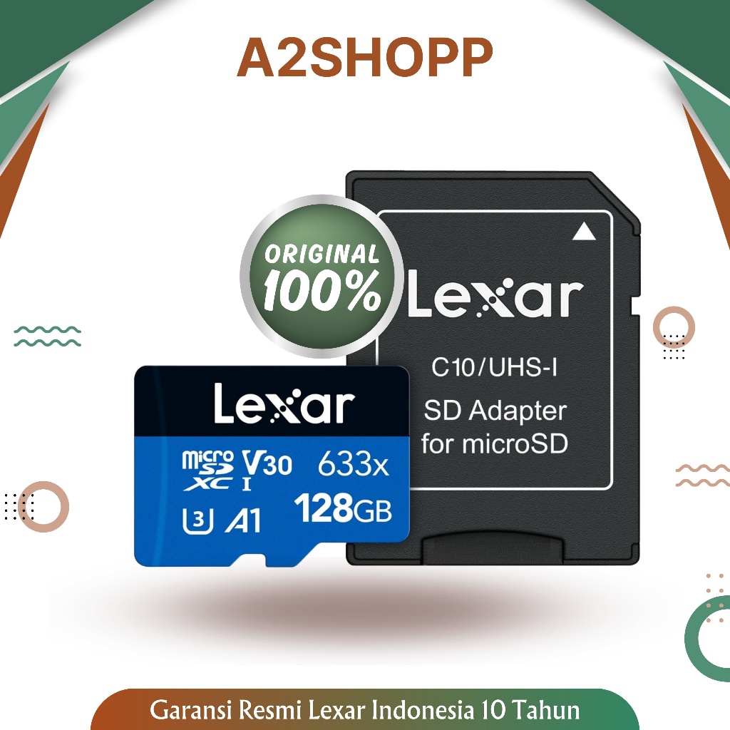 Lexar High Performance 633x Micro SD Card 128Gb 100MBps / Lexar 128gb