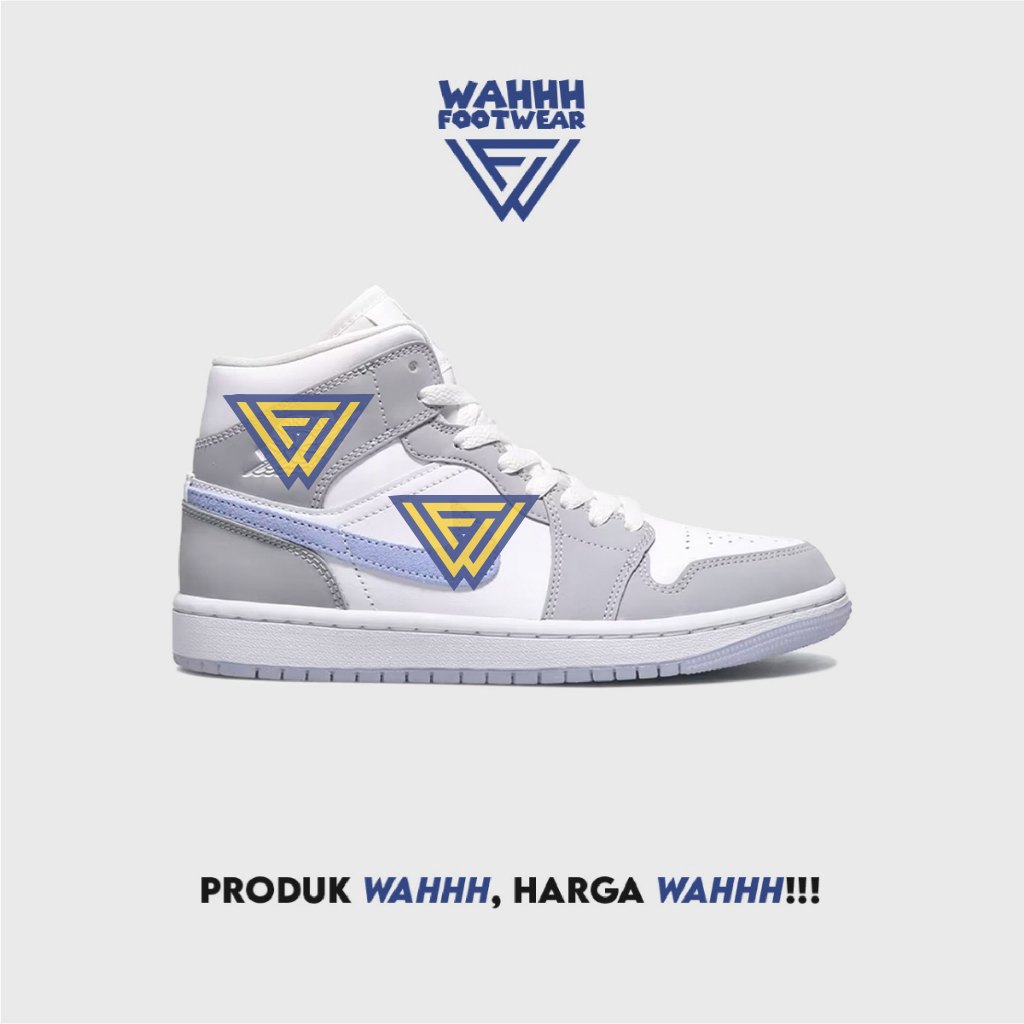 NK Air Jordan 1 Mid Wolf - Grey Aluminum