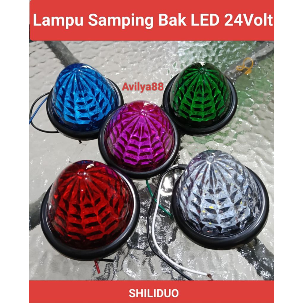 Lampu LED samping Bak Truk 24Volt