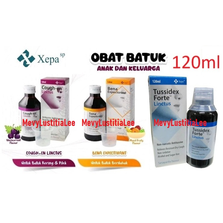Bena Expectorant Cough En Linctus Tussidex Forte Linctus 120ml Obat Batuk Sirup Batuk