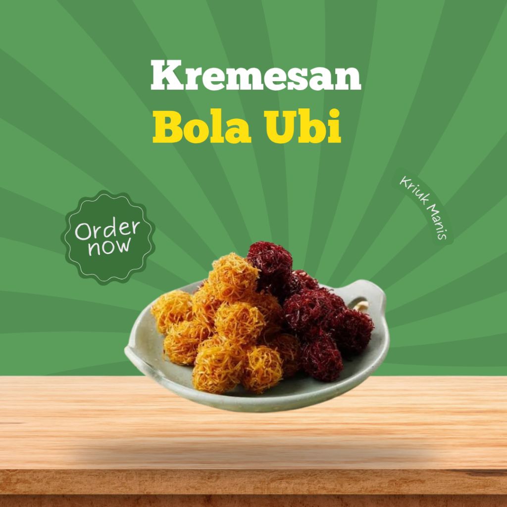 Kremes Bola Ubi Kriuk Manis