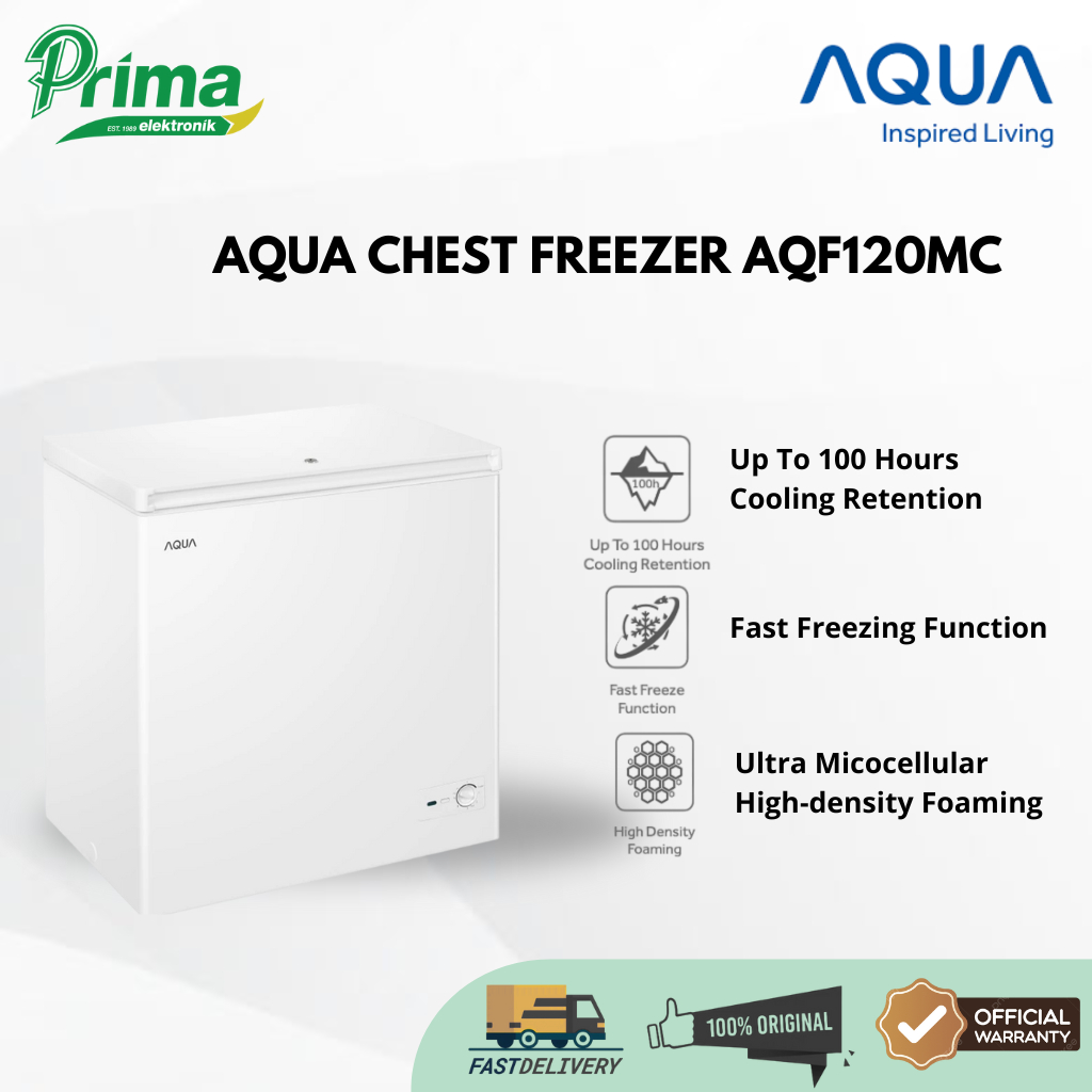 AQUA AQF120MC 100 Liter FREEZER BOX GARANSI