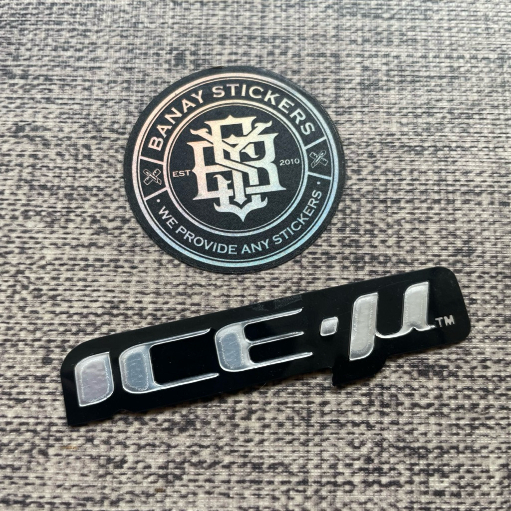 Emblem Emboss Ice-U Kaca Film Mobil