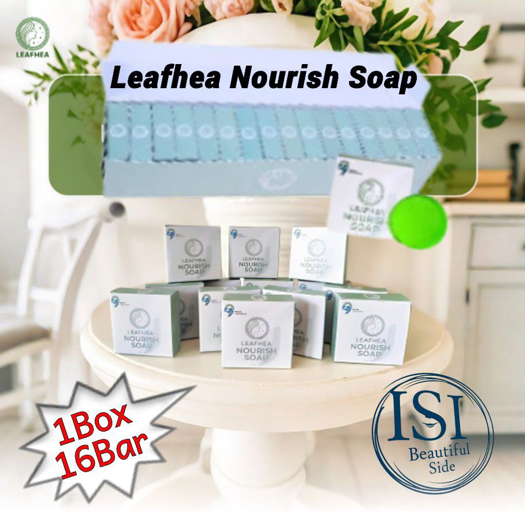 #Paket Box Leafhea Nourish Soap ORI, HALAL, & BPOM #sabun viral bikin glowing #sabun untuk kulit kus