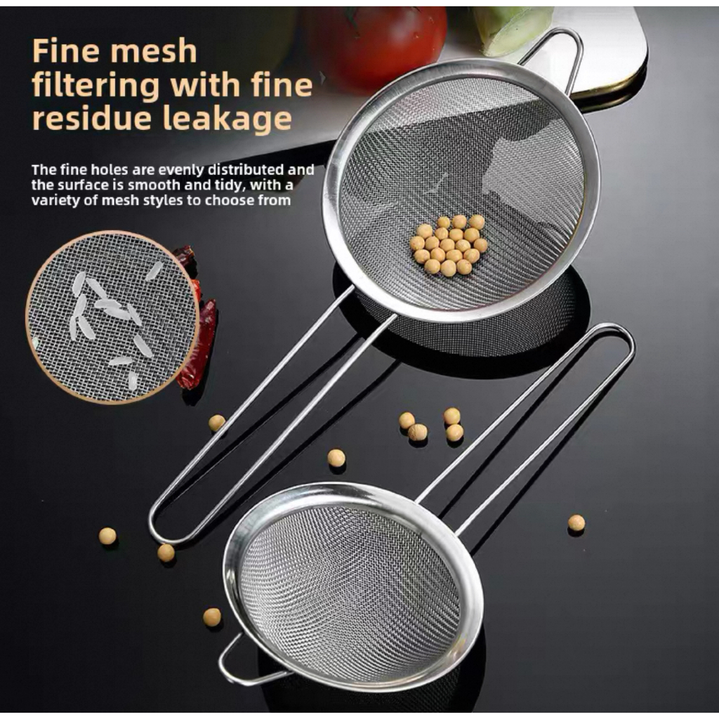 Saringan Kopi Teh Stainless Jaring Halus / Saringan Mpasi Matcha 16 cm