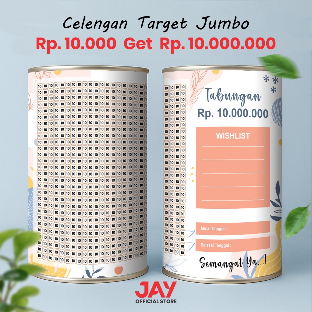 [UKURAN JUMBO] CELENGAN TARGET JUMBO VIRAL BUKA TUTUP PERMANEN TARGET 10 JUTA