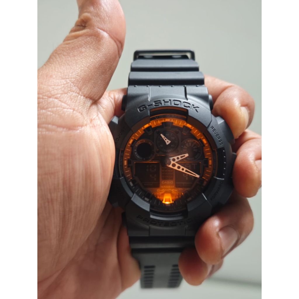 Jam Casio G-Shock * Ga100 Analog Digital Original