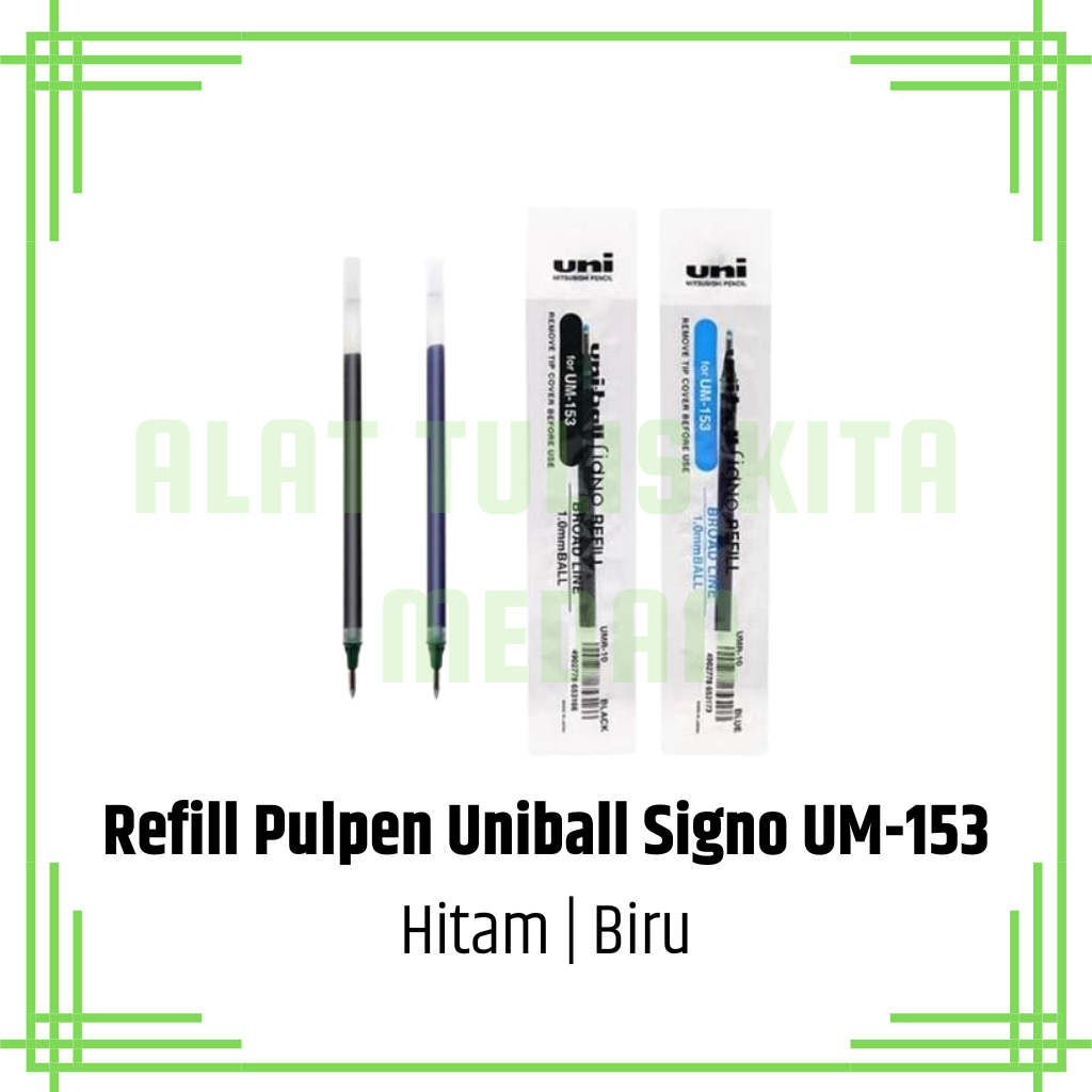 (1 Pcs) Refill Tinta Pulpen Uniball Signo UM-153 / Isi Ulang Tinta Pulpen / Refill Pen Uniball Signo