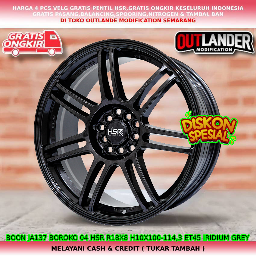 Velg ring18 velg mobil yaris cross| new veloz| new xenia| new livina| dll hsr boon R18
