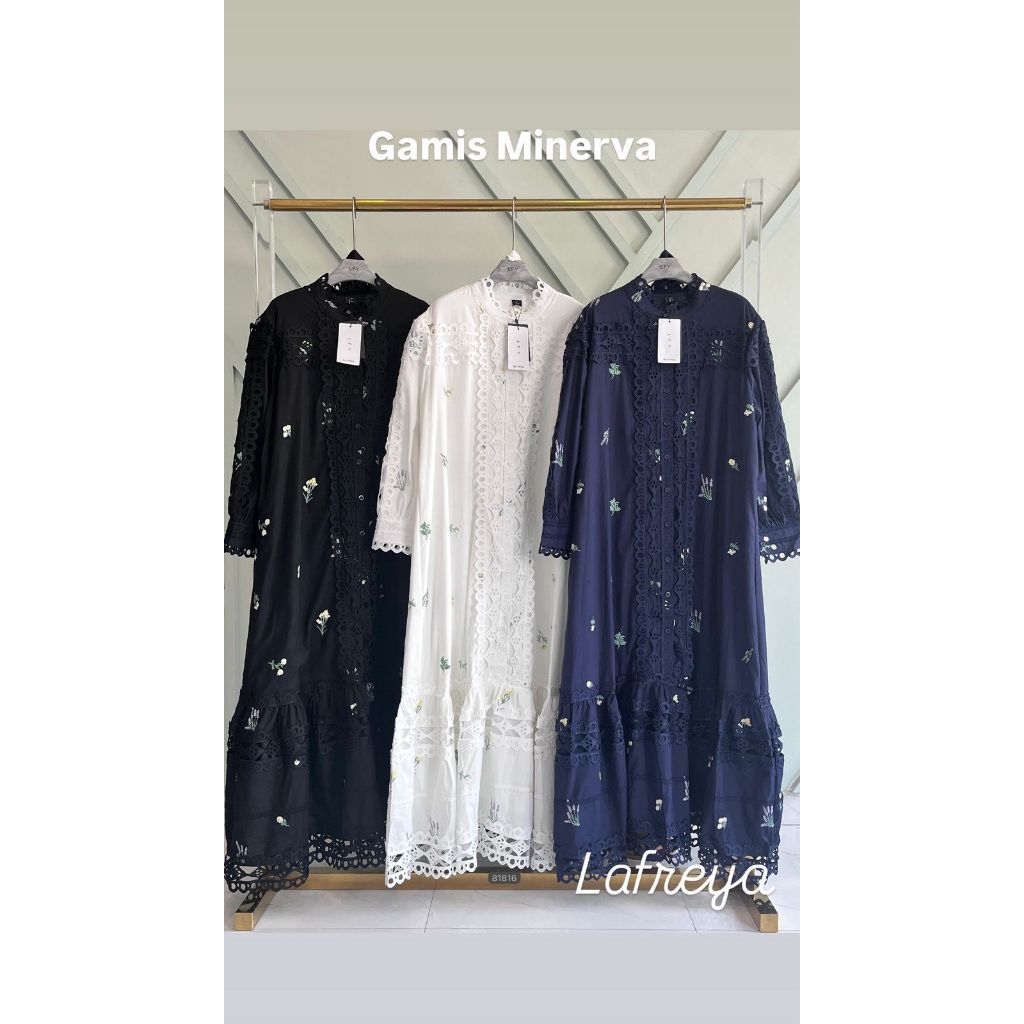 Nae Ella LFY Gamis Minerva Fashion  Muslim Import Premium