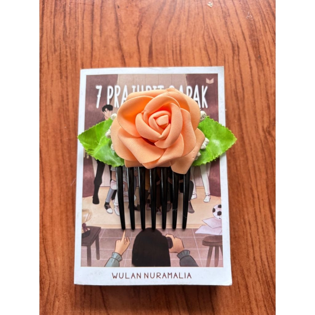 jepitan rambut sirkam bunga mawar