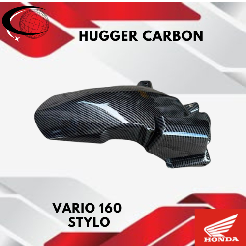 HUGGER VARIO 160 CARBON SPAKBOR KOLONG STYLO 160 VARIO 160 ▪️hugger stylo 160 carbon hugger vario 16