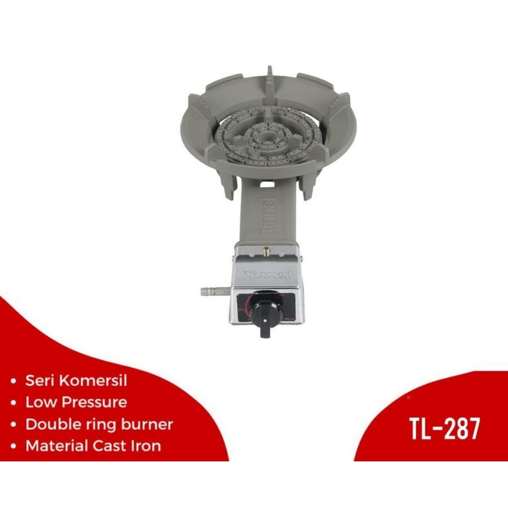 Kompor Gas Rinnai 1 Tungku TL-287RI / TL287 / 287RI