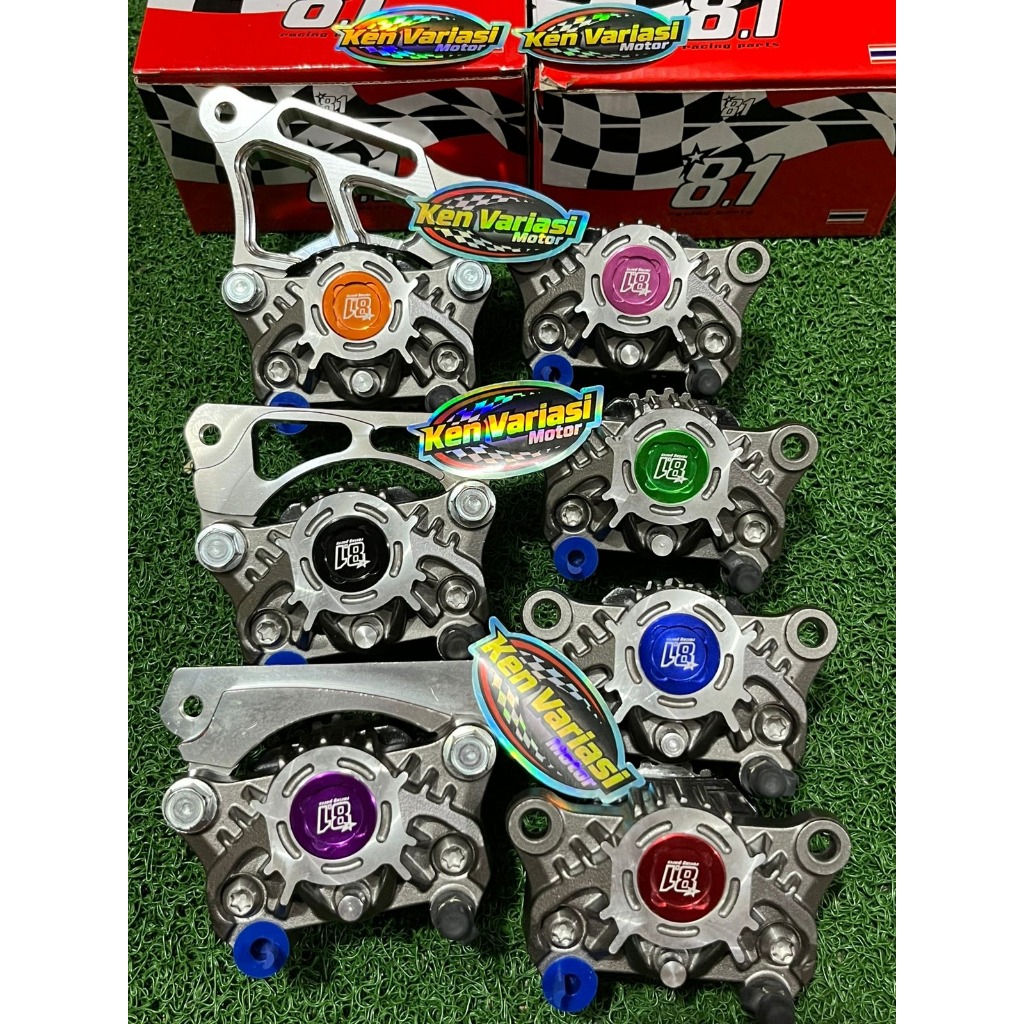 KALIPER + BREKET formula 81 racing part 8.1 vario beat scoopy spacy genio piringan CAKRAM DEPAN DISK