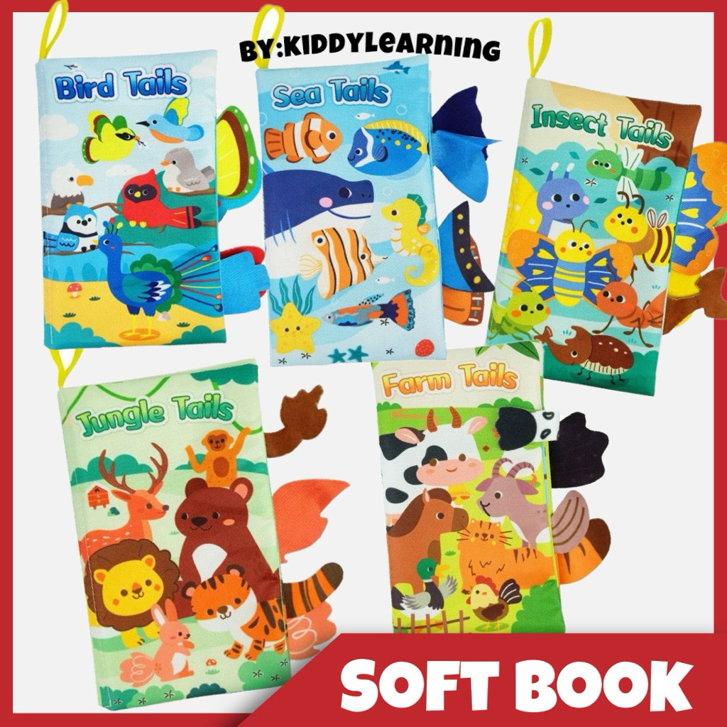 Mainan Bayi Soft Book Sensory Book Mainan Bayi