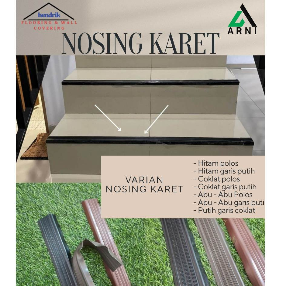 Stepnosing Karet Tangga Anti Slip / Karet Tangga Anti Slip