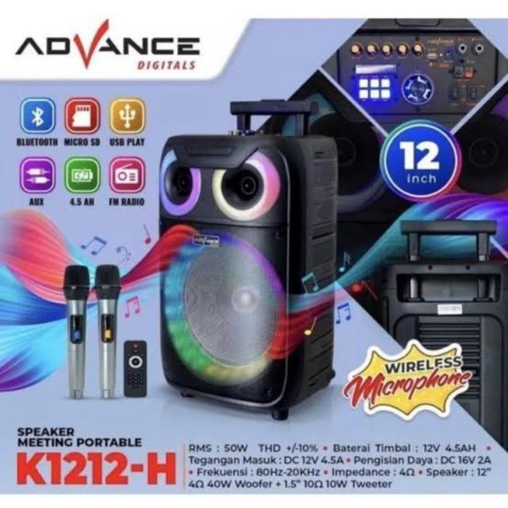 Advance Speaker Portable K1212-H