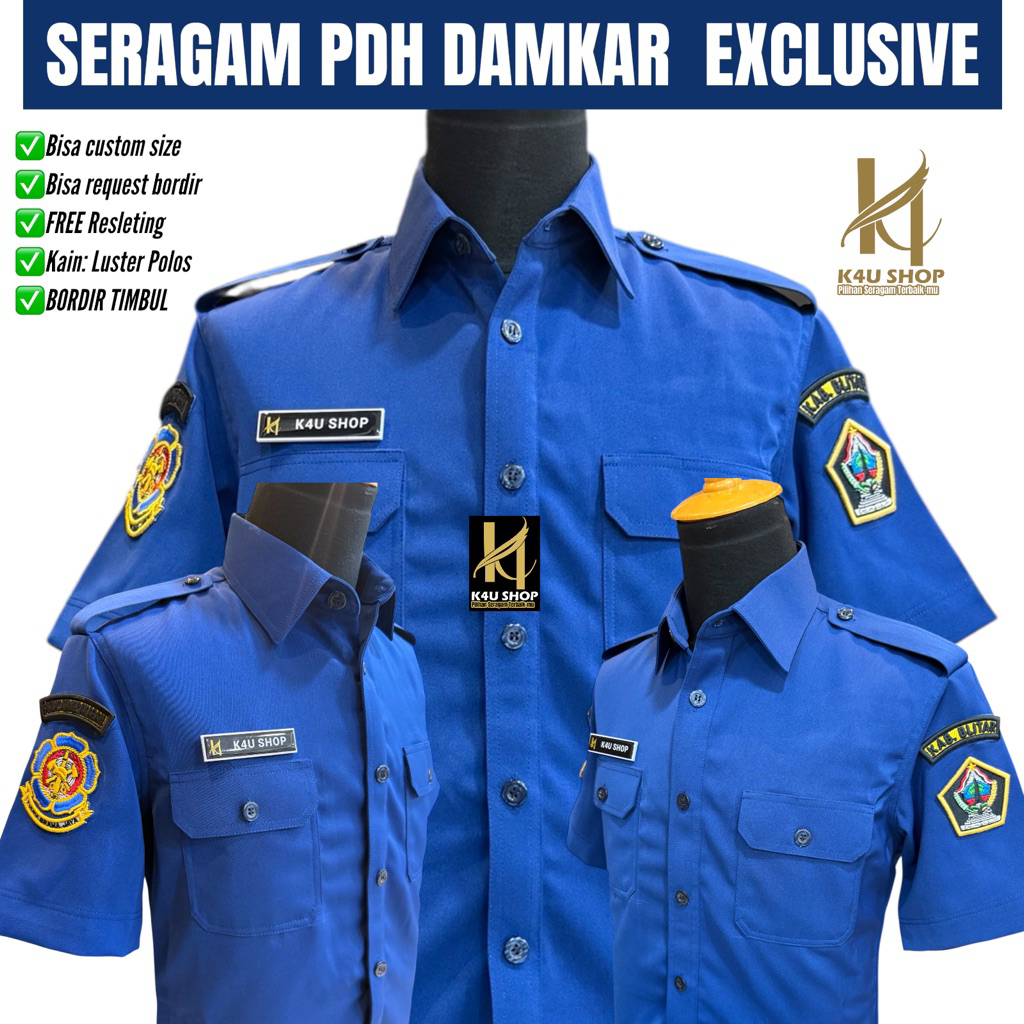 Seragam PDH Damkar exclusive Laki ataupun Wanita