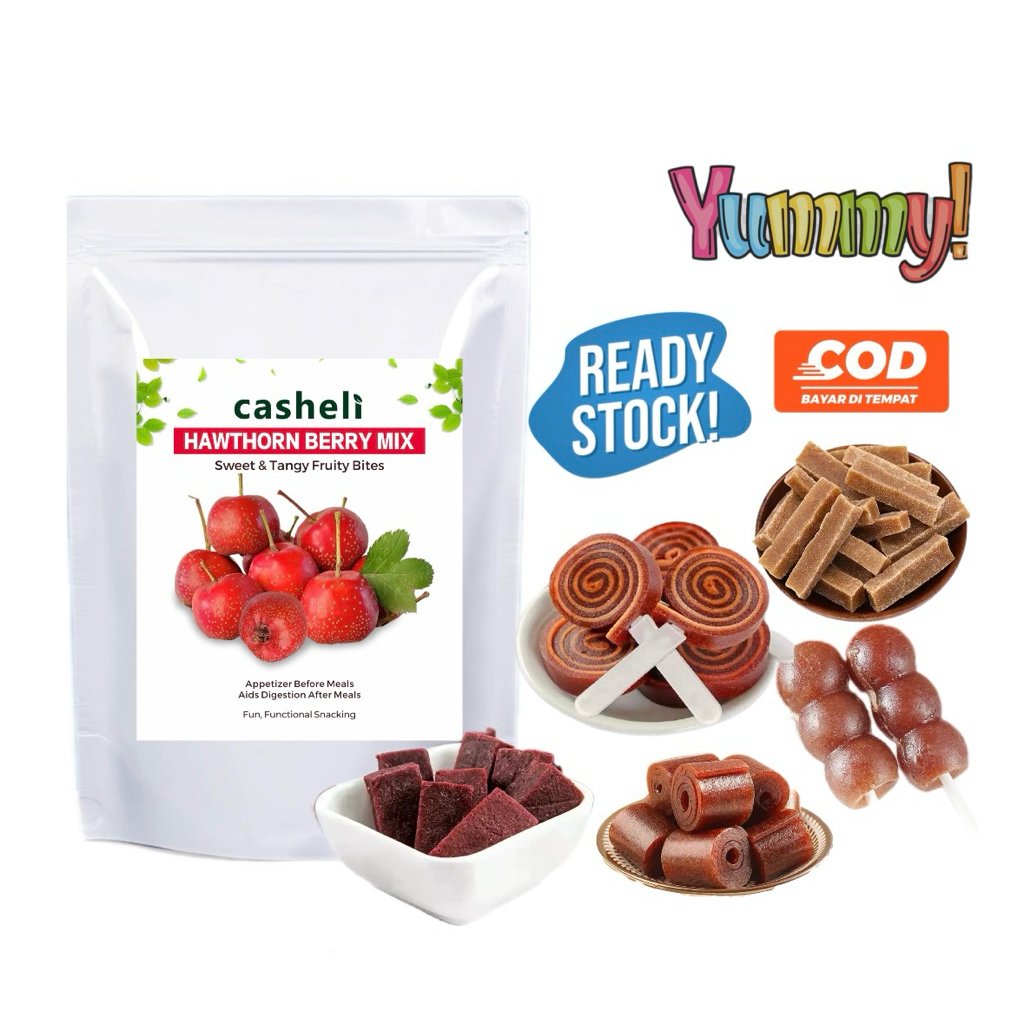 casheli Soft Dried Hawthorn Berry Snack Manis Segar 5 Macam Mix Fruit Snacks Food