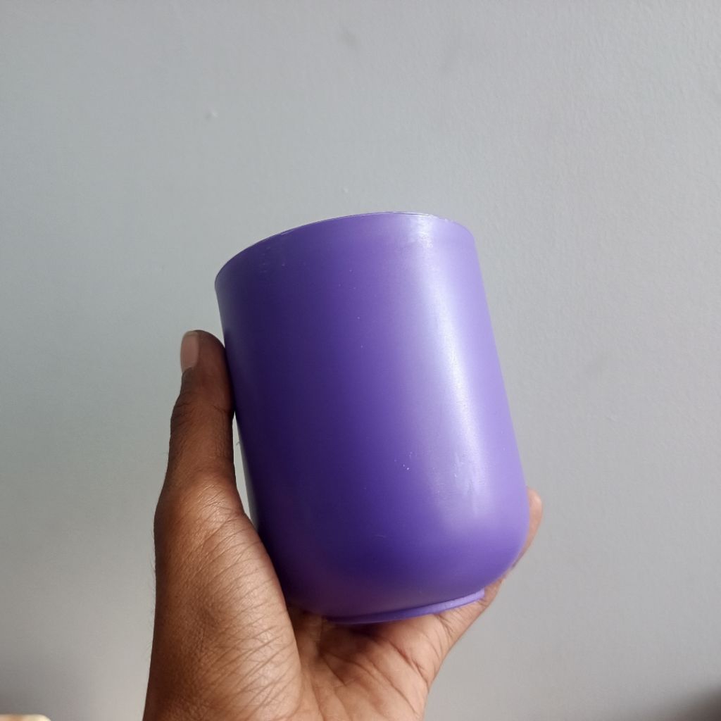 Gelas Plastik Holder Toothbrush Aesthetic Ungu