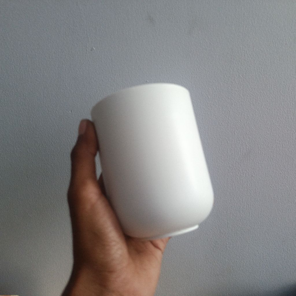 Gelas Plastik Holder Toothbrush Aesthetic Putih