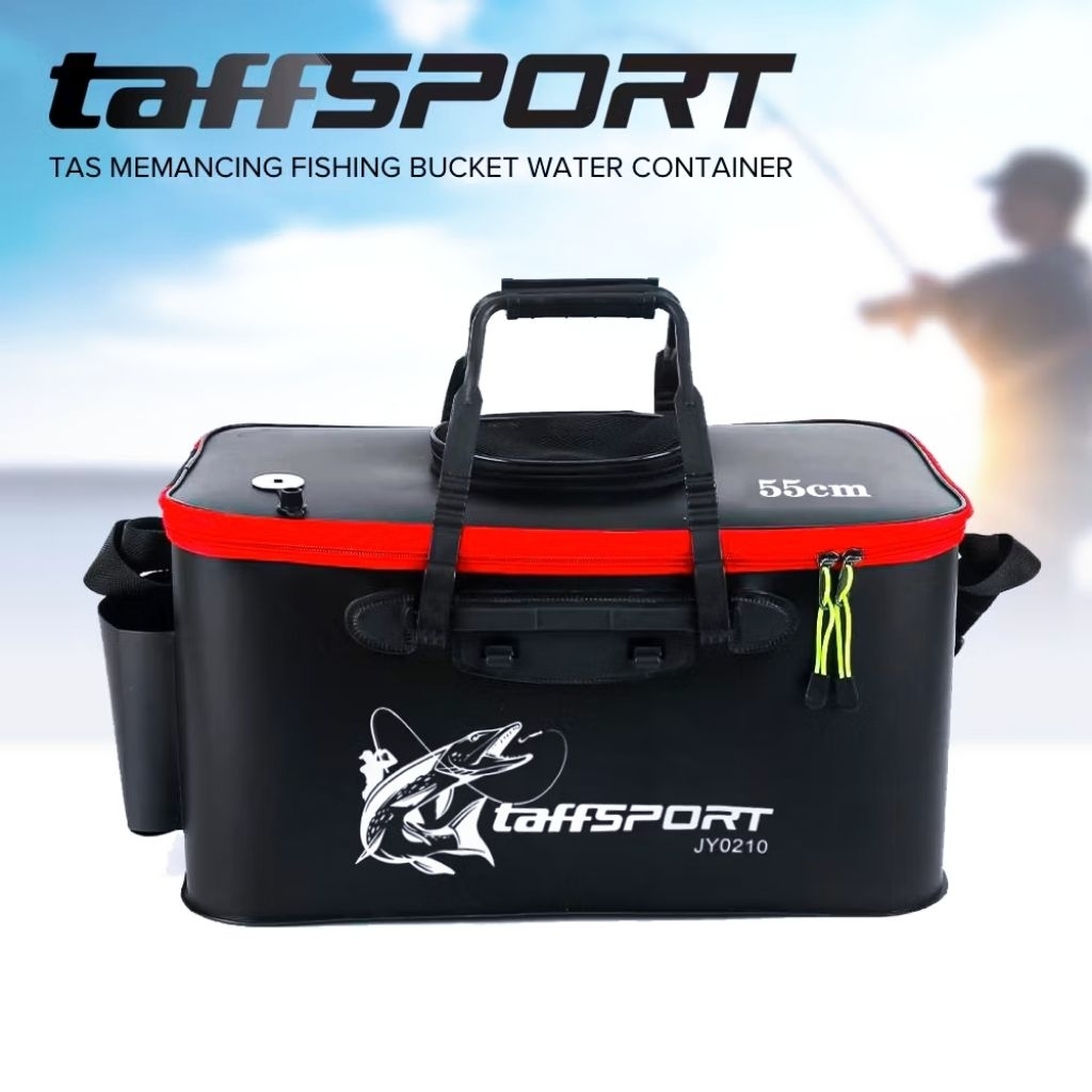 dayat9669 Tas pancing/Box umpan 53cm/box umpan pancing/box lipat pancing/kotak umpan udang hidup/pan