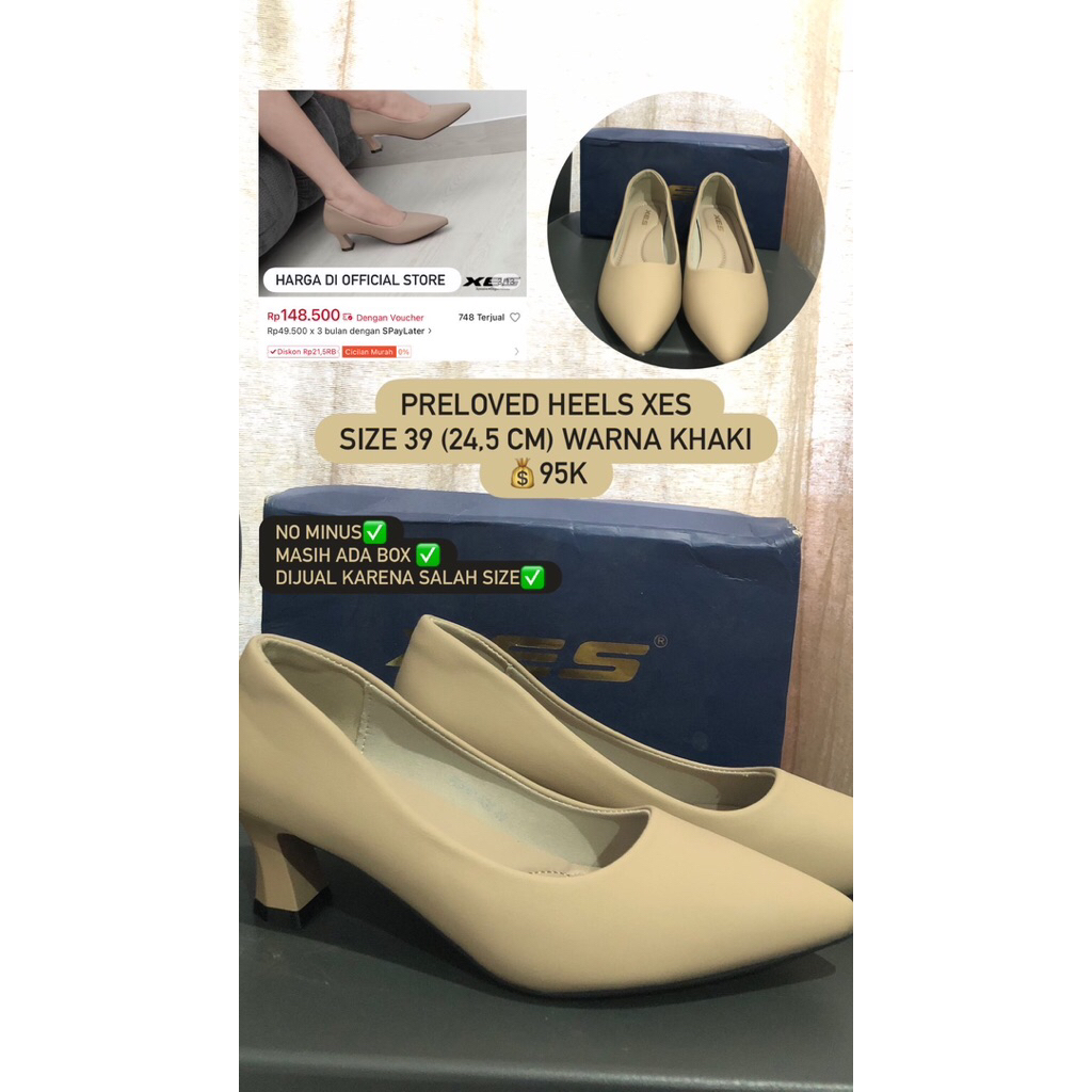 PRELOVED XES HEELS ELENA 636