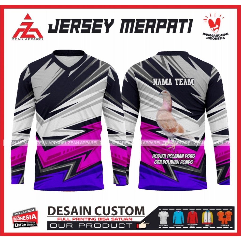JERSEY MERPATI BALAP CUSTOM