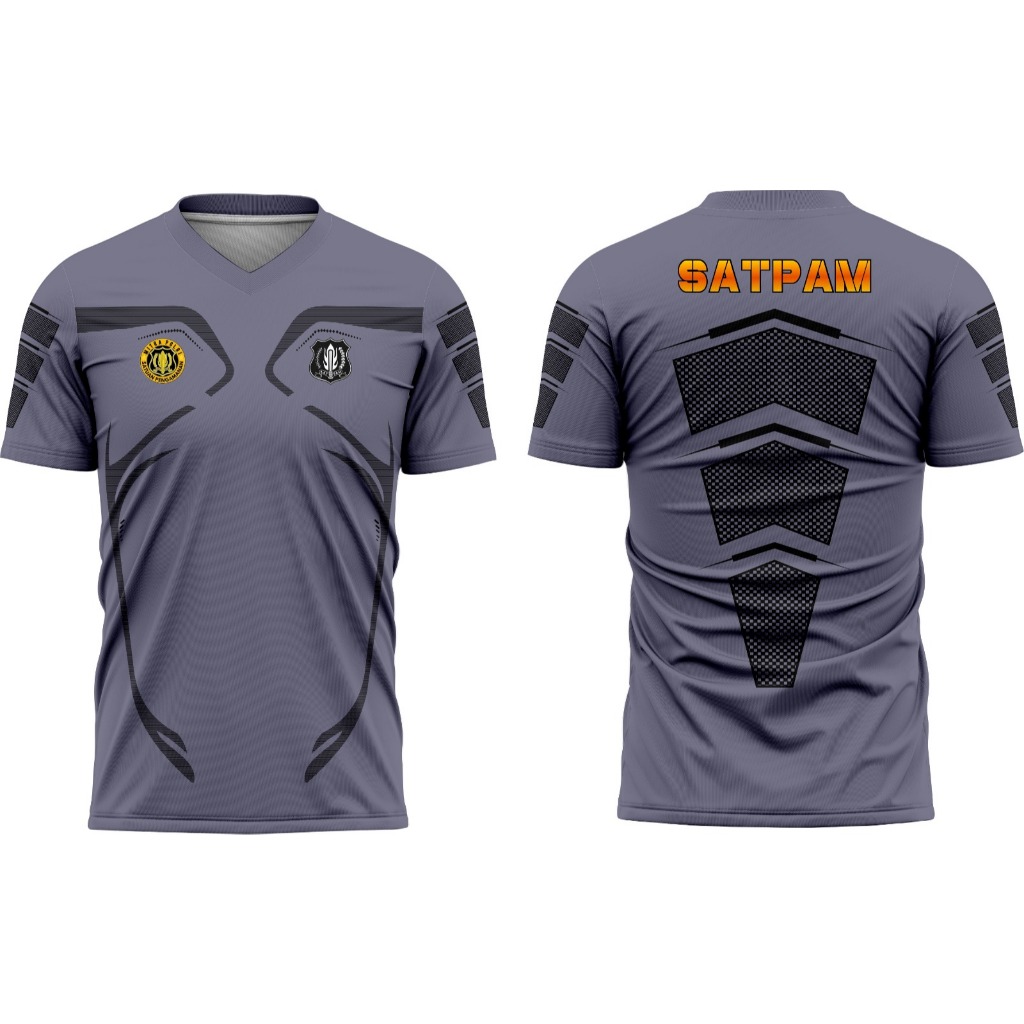 JERSEY SATPAM TERBARU 2025//SATPAM ABU//JERSEY KAOS SECURITY HITAM /SERAGAM SATPAM HITAM / KAOS SECU