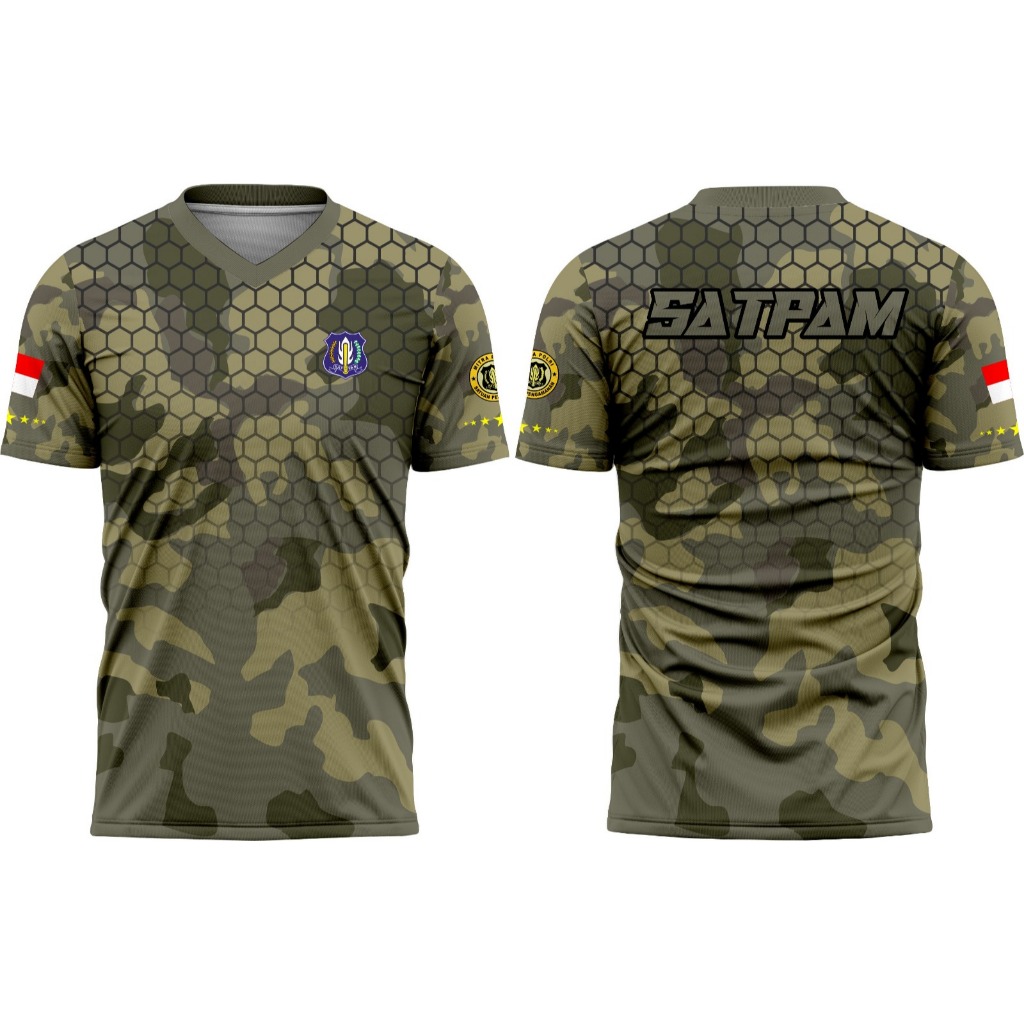 JERSEY SATPAM TERBARU 2025//SATPAM ARMY/ /JERSEY KAOS SECURITY HITAM /SERAGAM SATPAM HITAM / KAOS SE