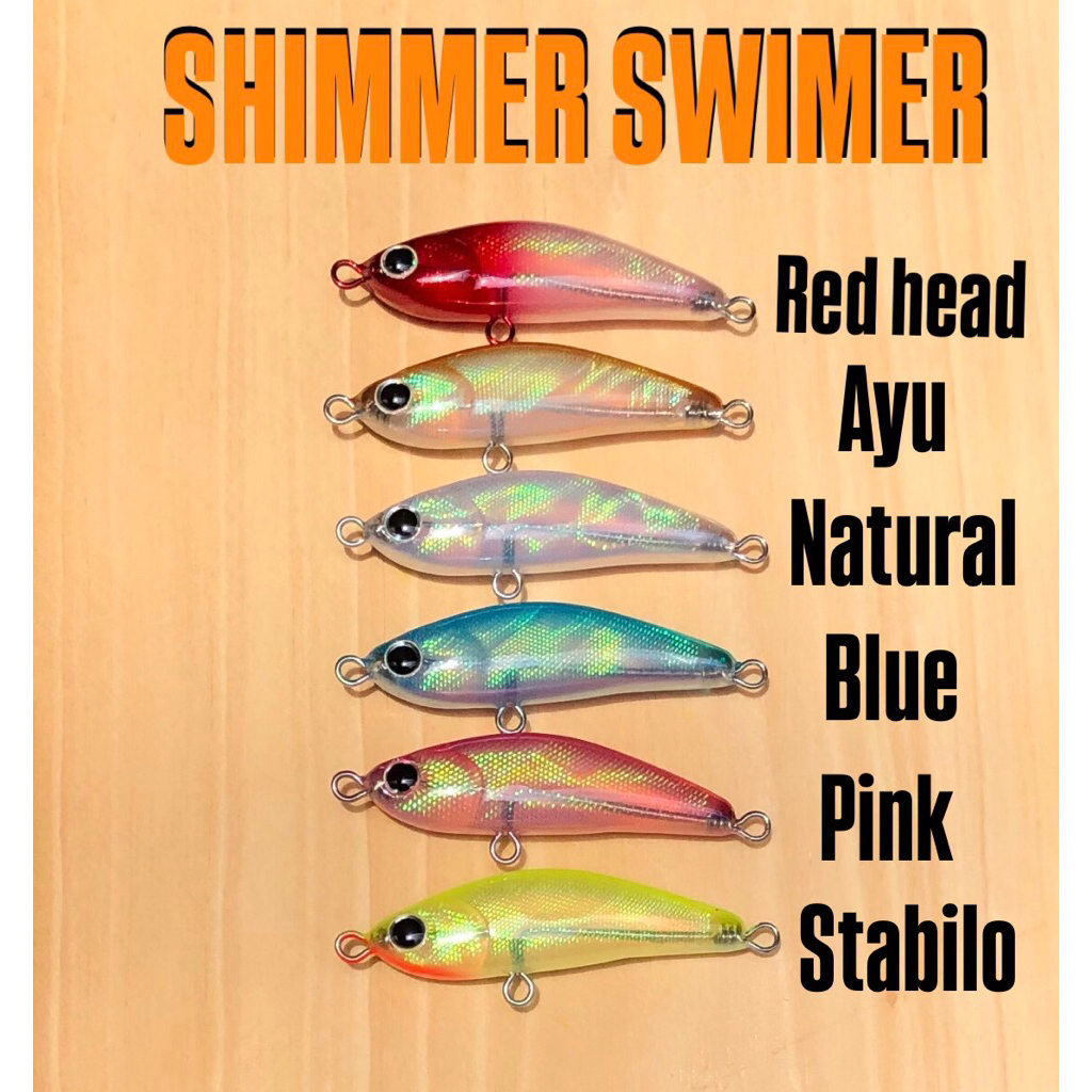 SHIMMER SWIMMER 5cm & 4cm / UMPAN AMPUH IKAN HAMPALA DAN PREDATOR LAINYA
