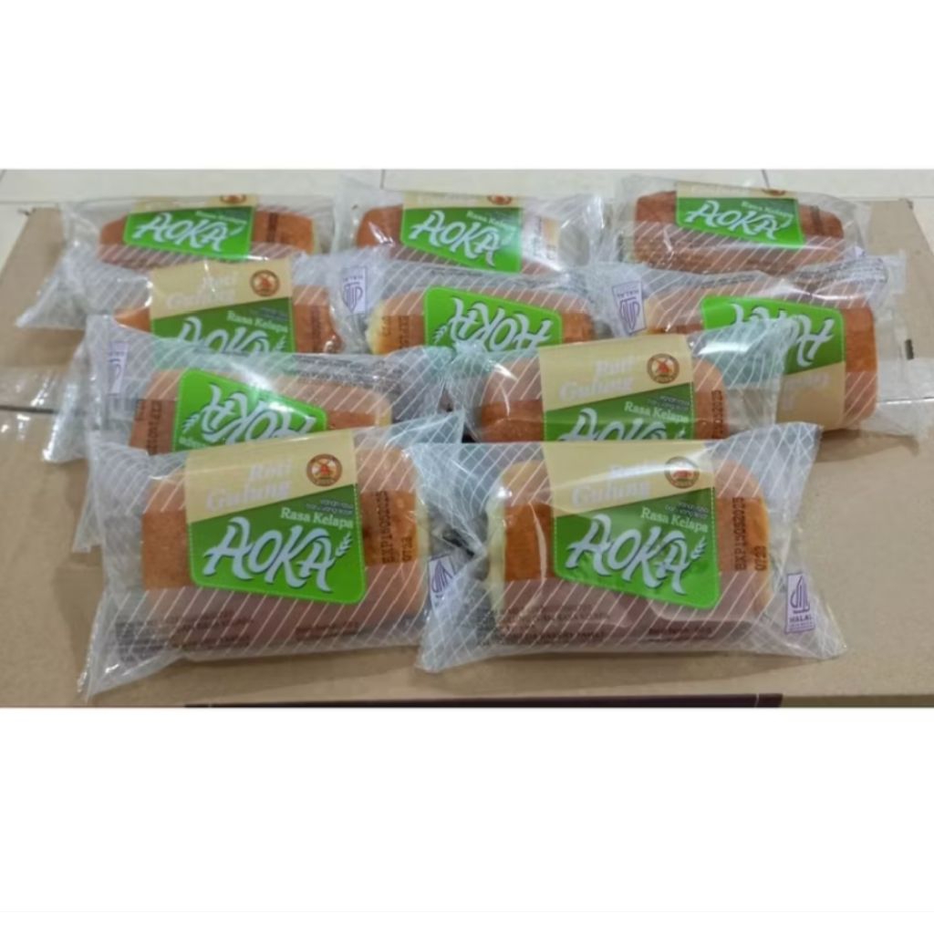Roti Aoka Gulung enak isi 1dus