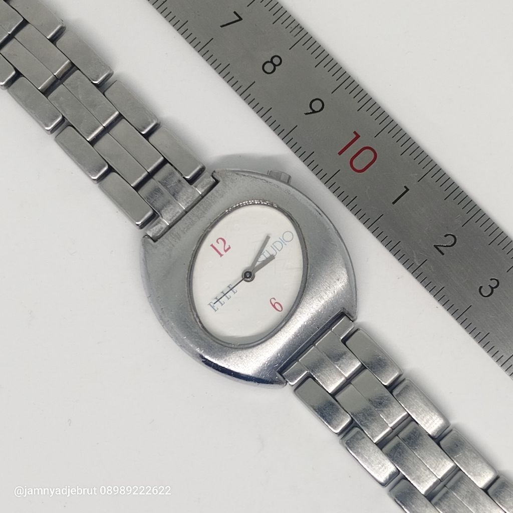 Jam Elle Studio EO031050 Unik Silver White Bekas