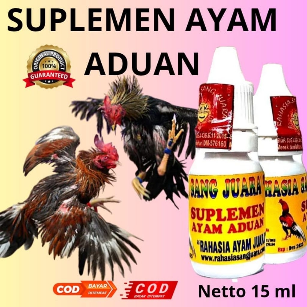 Suplemen AYAM Aduan Pukul Keras 15ml (Rahasia sang juara)