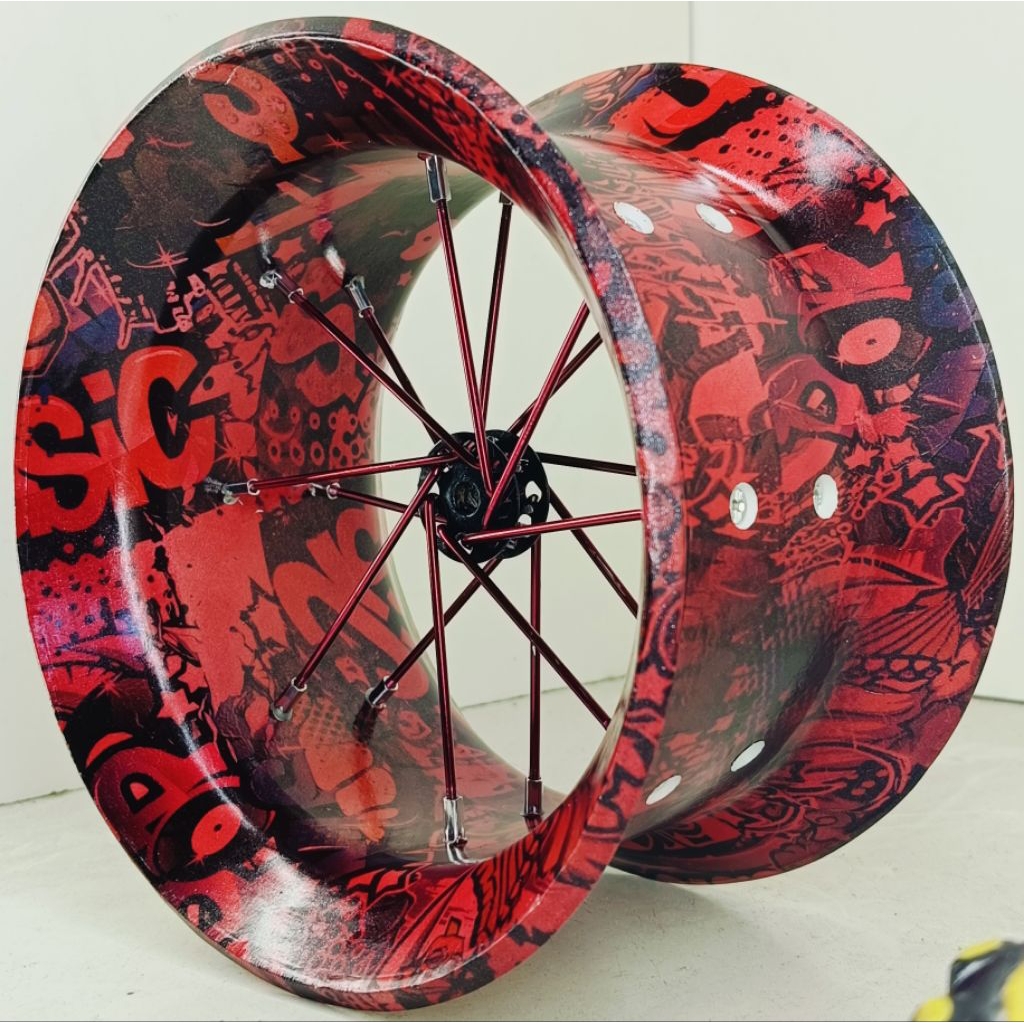 5inc Gulungan Benang Layangan/Bladu Racing Motif Carbon WTP