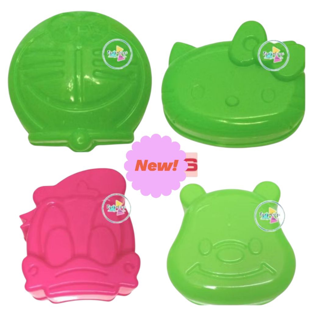 Cetakan Puding Karakter | Cetakan Nasi Karakter Kartun