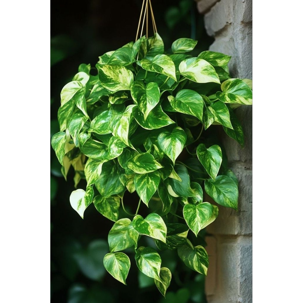 tanaman hias epipremnum varigata kuning