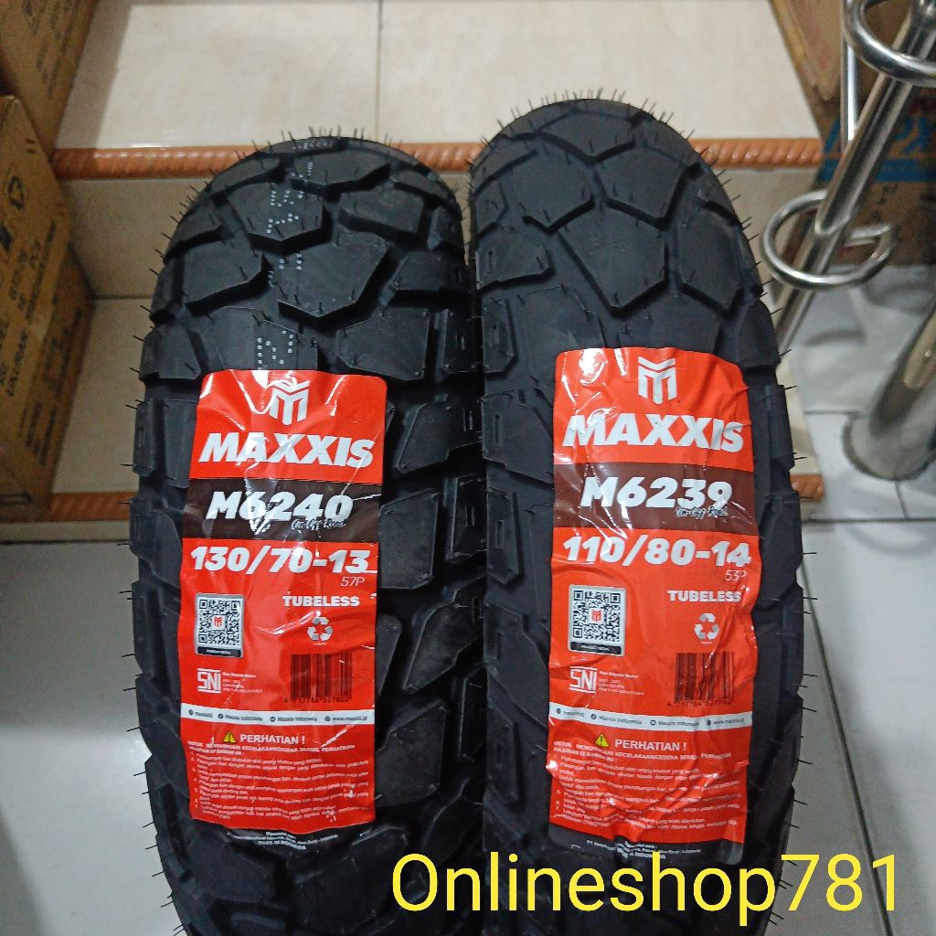 BAN TUBELESS 110/80-14 & 130/70-13 MAXXIS M6239 HONDA ADV