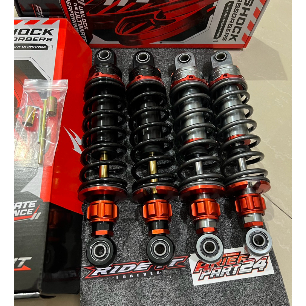 shock ride it shockbeaker ride it gp 99 street line non tabung clik rebound ukuran 280mm / 320mm tit