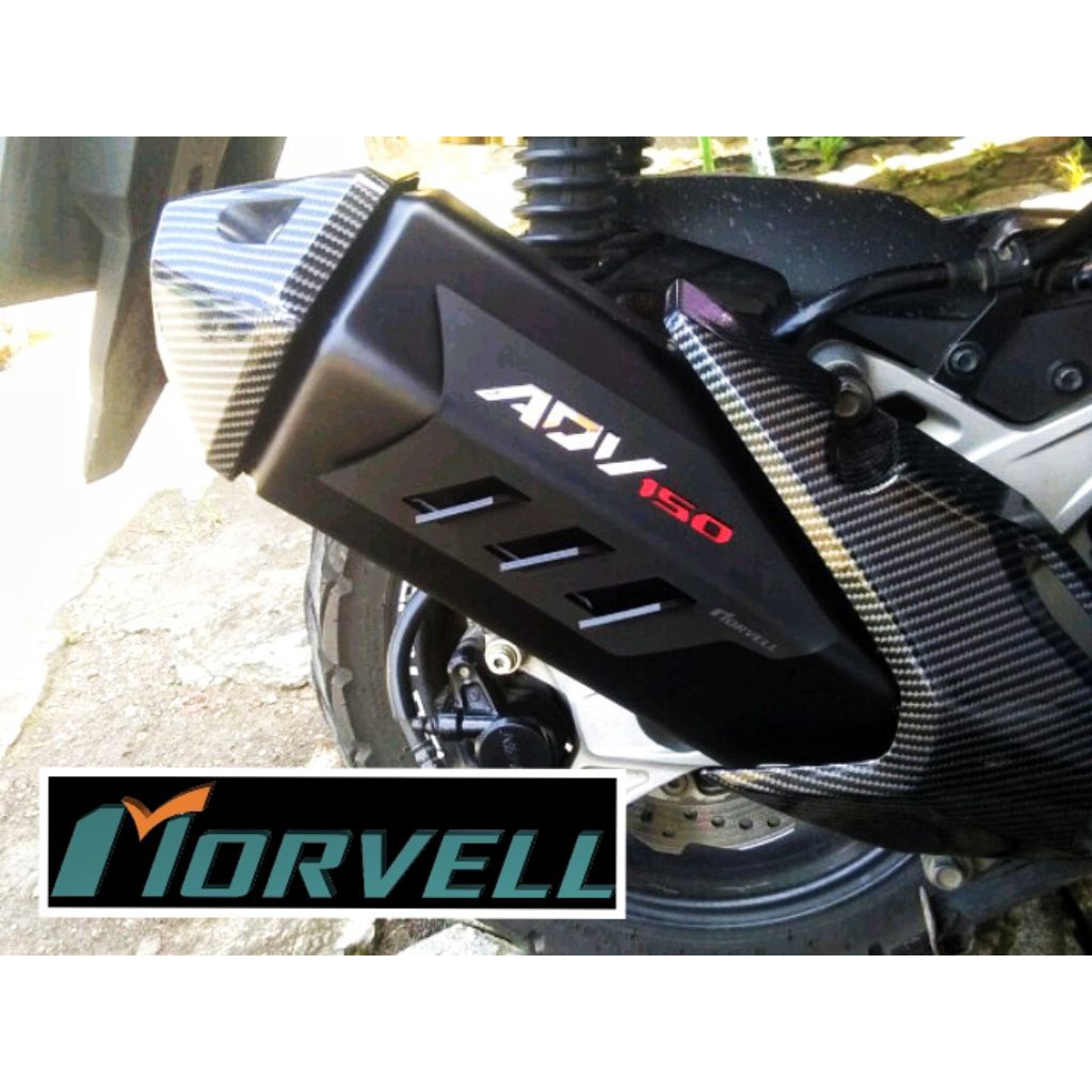 honda adv 150 160 Knalpot cover - Morvell muffler cover - garnish knalpot adv150 adv160