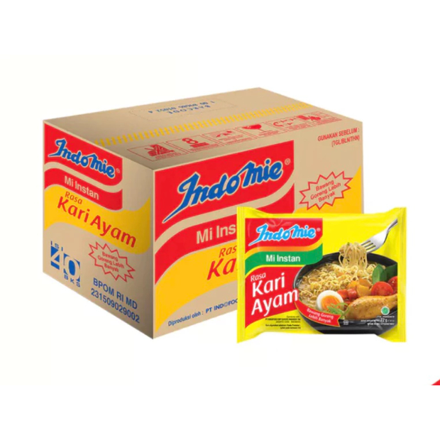 Mie Indomie Kari Ayam 1 Dus (isi 40)